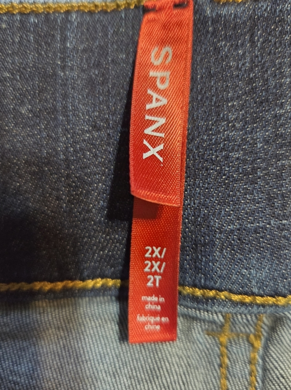 Spanx 2X Tall Classic Women's Dark Blue Wide Leg. Sz 2X - Picture 2 of 6